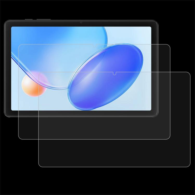 Tablet screen protector tempered glass film set, 2-pack, clear 0.3mm anti-shatter