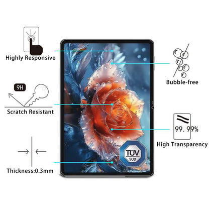 Clear tablet screen protector film, 9H scratch resistant, 0.3mm thick