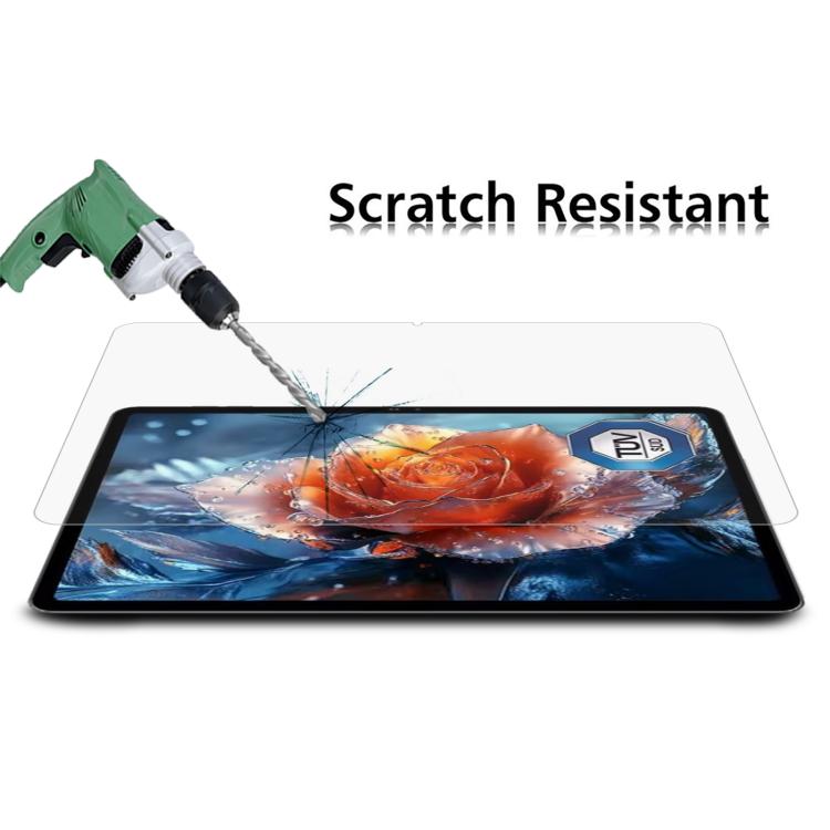 Clear tempered glass tablet screen protector, scratch-resistant surface