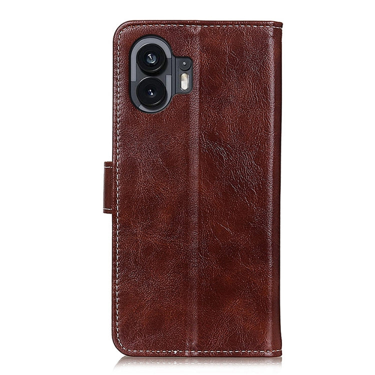 Retro Crazy Horse Texture Horizontal Flip Leather Phone Case, For Nothing Phone 2