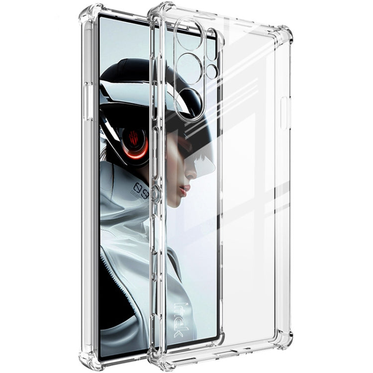 Transparent TPU phone case with shockproof airbag corners and clear screen protection