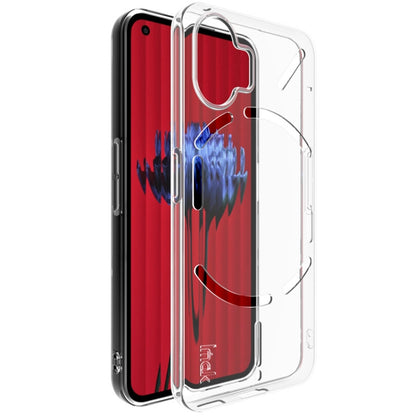 Clear transparent shockproof TPU phone case with camera cutout and raised lip