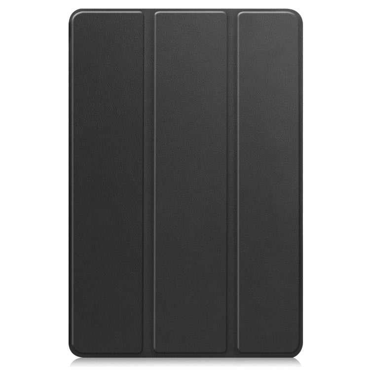 Custer Pure Color 3-Fold Holder Leather Tablet Case, For Teclast M40 Pro 2023