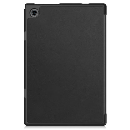 Custer Pure Color 3-Fold Holder Leather Tablet Case, For Teclast M40 Pro 2023