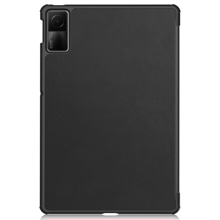 Custer Pure Color 3-Fold Holder Leather Tablet Case, For Xiaomi Redmi Pad SE
