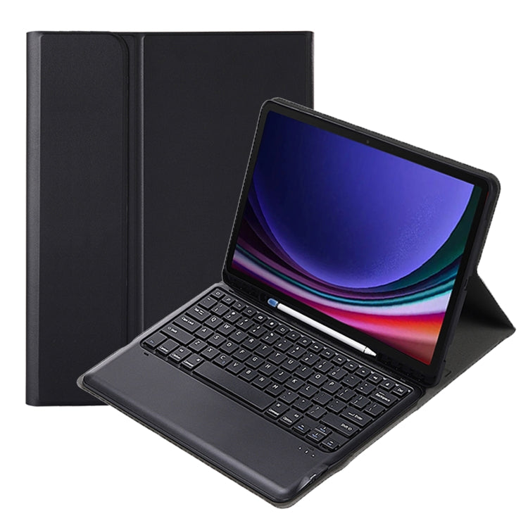 A810B Pen Slot Detachable Bluetooth Keyboard Leather Tablet Case, For Samsung Galaxy Tab S10+, For Samsung Galaxy Tab S9+ / S9 FE+