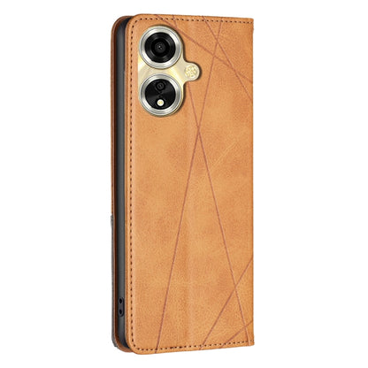 Prismatic Invisible Magnetic Leather Phone Case, For OPPO A59 5G