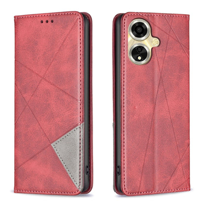 Prismatic Invisible Magnetic Leather Phone Case, For OPPO A59 5G