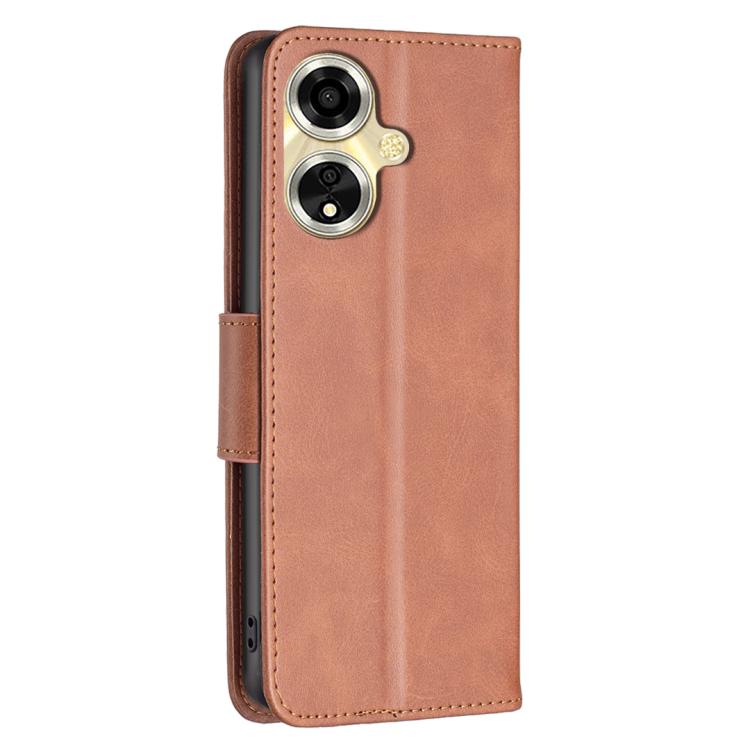 Lambskin Texture Leather Phone Case, For OPPO A59 5G