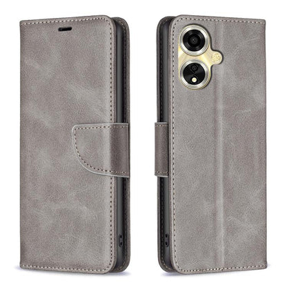 Lambskin Texture Leather Phone Case, For OPPO A59 5G