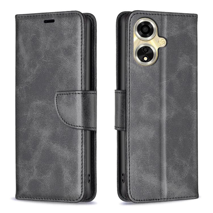 Lambskin Texture Leather Phone Case, For OPPO A59 5G