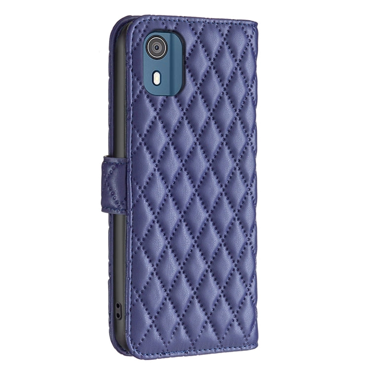 Diamond Lattice Wallet Flip Leather Phone Case, For Nokia C02
