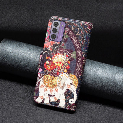 Colored Drawing Leather Phone Case, For Nokia G42/G310