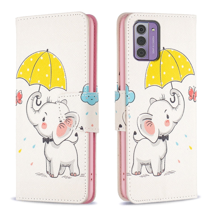 Colored Drawing Leather Phone Case, For Nokia G42/G310