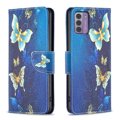 Colored Drawing Leather Phone Case, For Nokia G42/G310