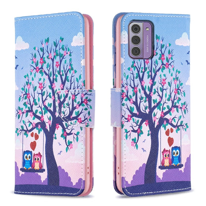 Colored Drawing Leather Phone Case, For Nokia G42/G310
