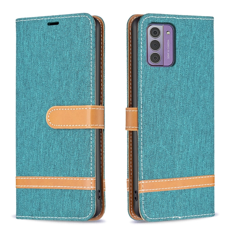 Color Matching Denim Texture Horizontal Flip Leather Case, For Nokia G42/G310
