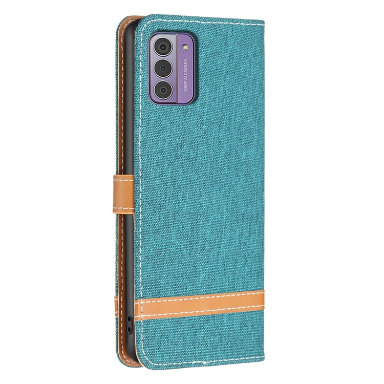 Color Matching Denim Texture Horizontal Flip Leather Case, For Nokia G42/G310