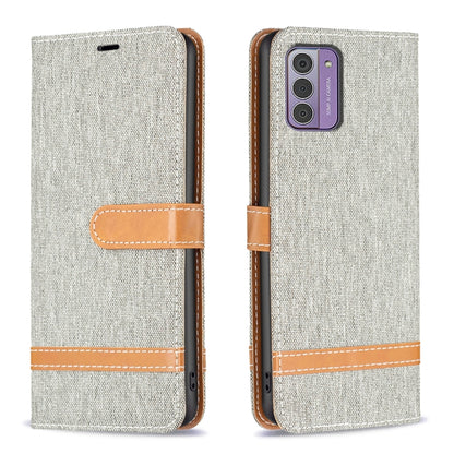 Color Matching Denim Texture Horizontal Flip Leather Case, For Nokia G42/G310
