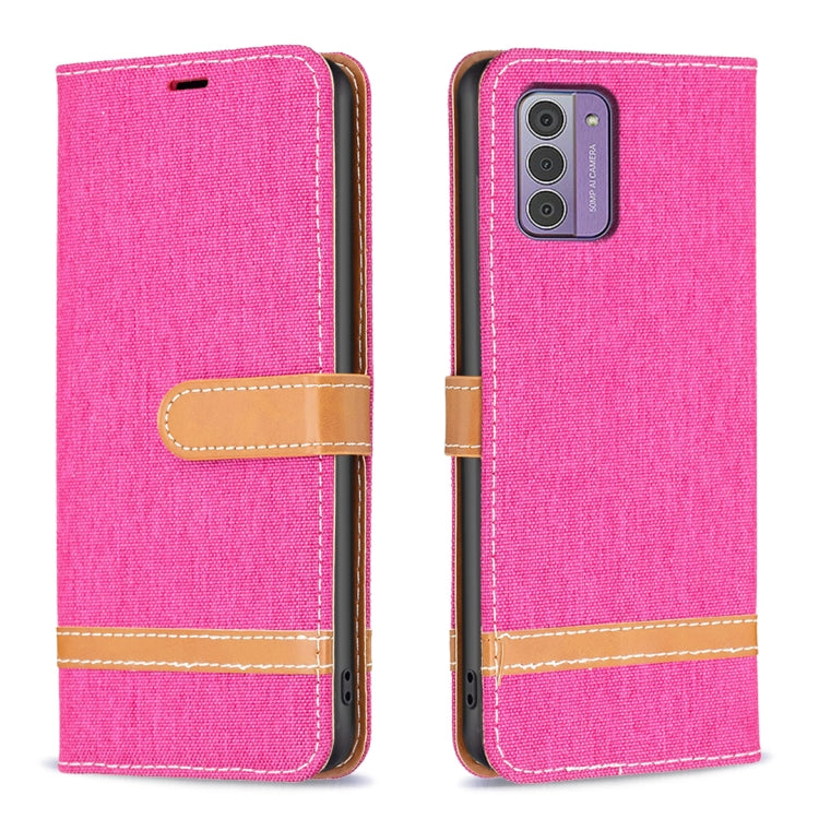Color Matching Denim Texture Horizontal Flip Leather Case, For Nokia G42/G310
