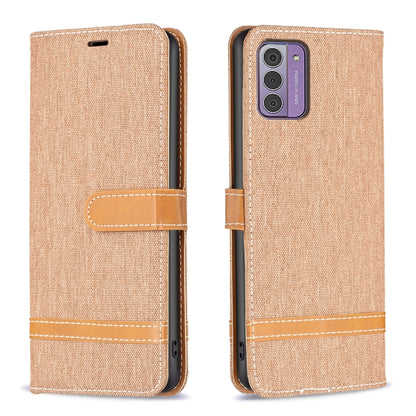 Color Matching Denim Texture Horizontal Flip Leather Case, For Nokia G42/G310