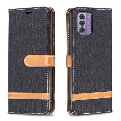 Color Matching Denim Texture Horizontal Flip Leather Case, For Nokia G42/G310