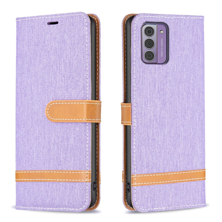Color Matching Denim Texture Horizontal Flip Leather Case, For Nokia G42/G310