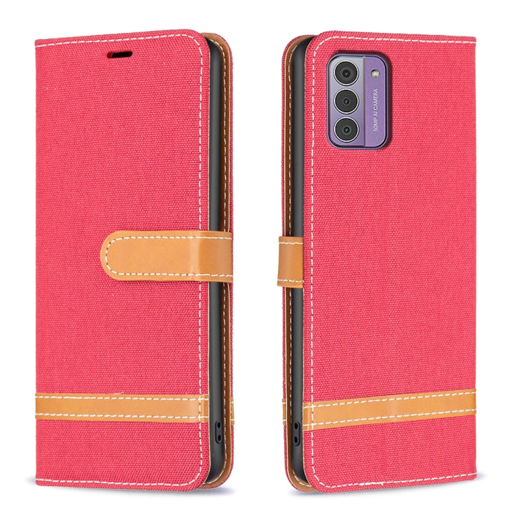 Color Matching Denim Texture Horizontal Flip Leather Case, For Nokia G42/G310