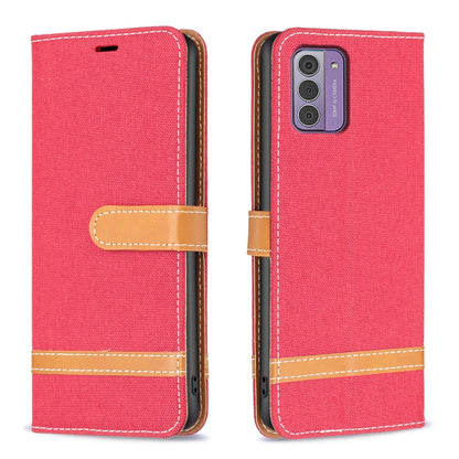 Color Matching Denim Texture Horizontal Flip Leather Case, For Nokia G42/G310