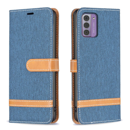 Color Matching Denim Texture Horizontal Flip Leather Case, For Nokia G42/G310