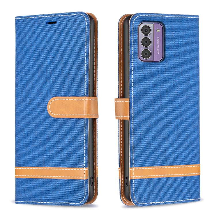 Color Matching Denim Texture Horizontal Flip Leather Case, For Nokia G42/G310