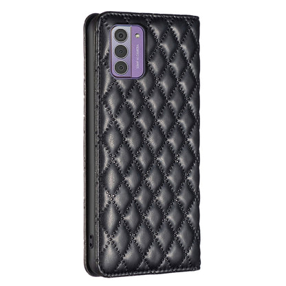 Diamond Lattice Magnetic Leather Flip Phone Case, For Nokia G42/G310
