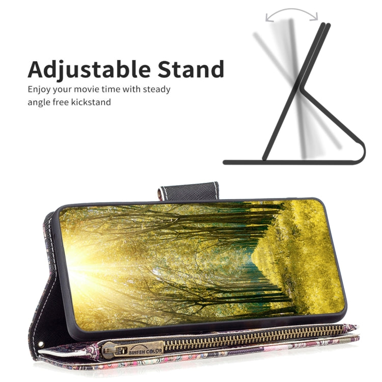 Colored Drawing Pattern Zipper Leather Phone Case, For Nokia G42/G310