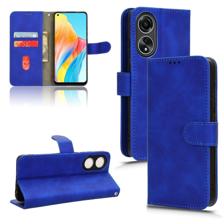 Magnetic flip leather phone case, blue, with card slots and camera cutout