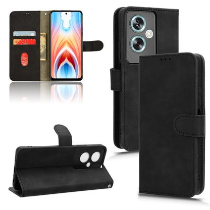 Magnetic flip leather phone case, black with card slot and stand flap