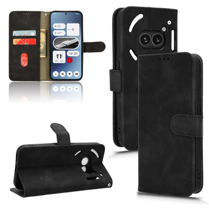 Black magnetic flip leather phone case with card slots and viewing stand flap