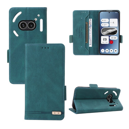 Magnetic clasp leather phone case, teal folio wallet with stand and camera cutout