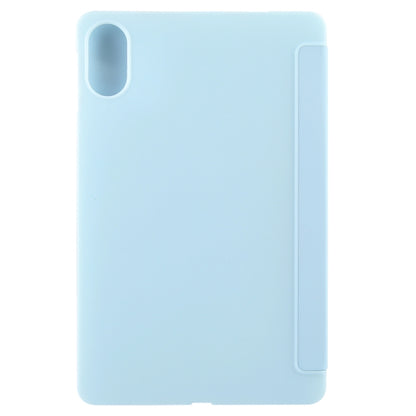 Solid Color 3-folding Leather Tablet Case, For Honor Pad X9 / X8 Pro