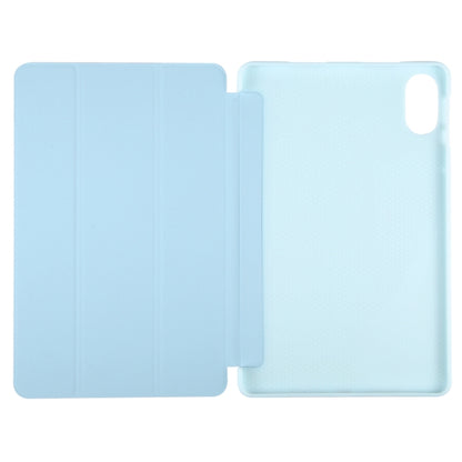 Solid Color 3-folding Leather Tablet Case, For Honor Pad X9 / X8 Pro