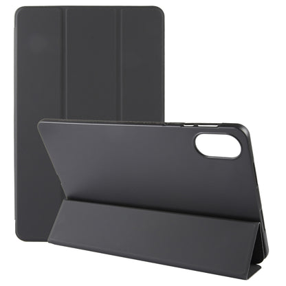 Solid Color 3-folding Leather Tablet Case, For Honor Pad X9 / X8 Pro