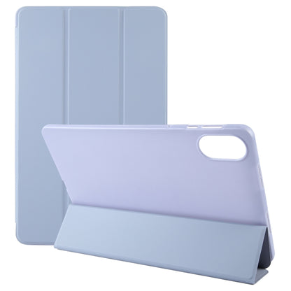 Solid Color 3-folding Leather Tablet Case, For Honor Pad X9 / X8 Pro