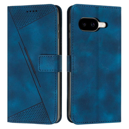 Blue leather phone case with card slot; case shown open and closed