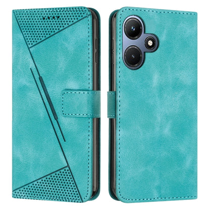 Teal flip leather phone case with card pocket and camera cutouts