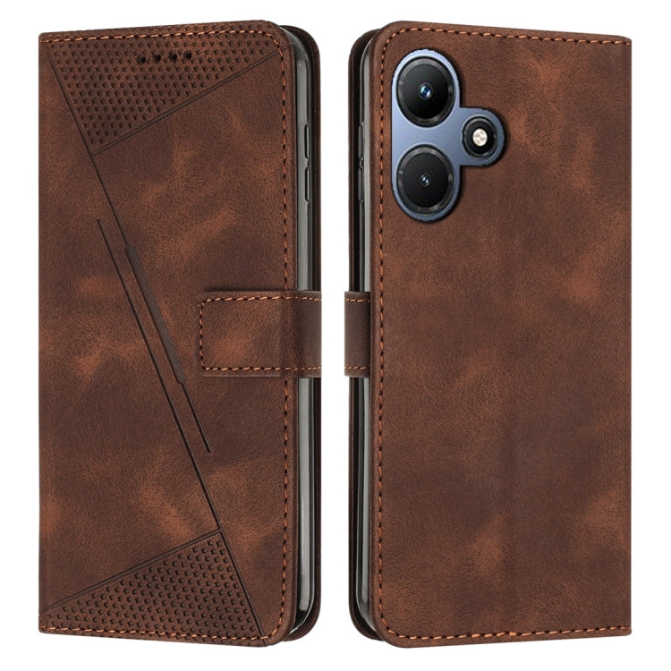 Brown flip leather phone case with card pocket and camera cutouts