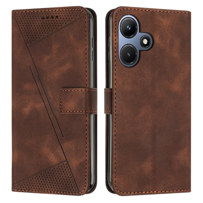 Brown flip leather phone case with card pocket and camera cutouts