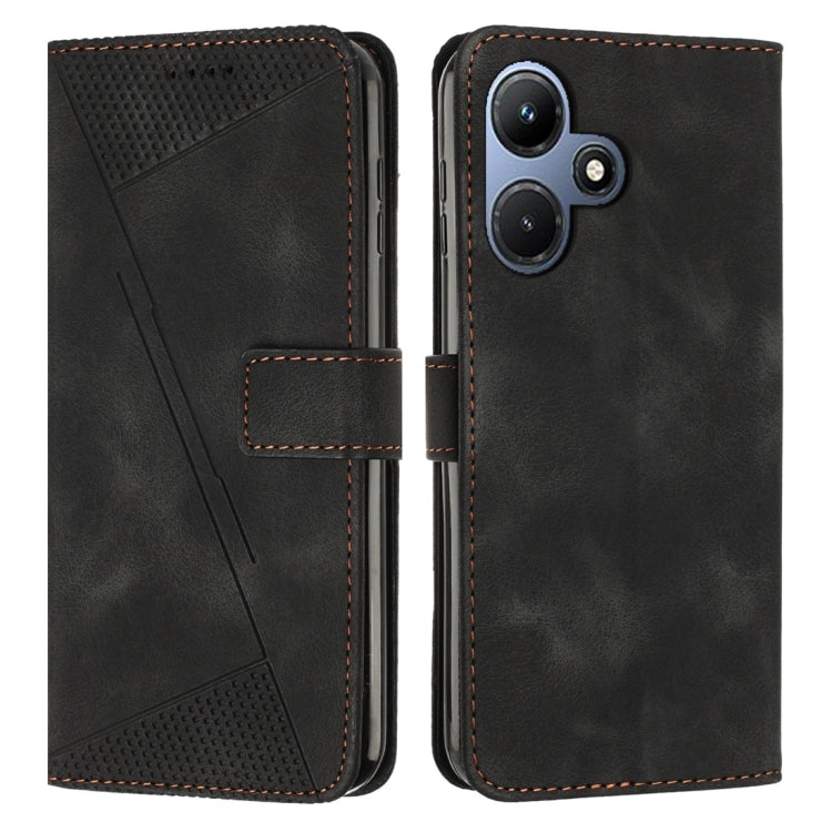 Black flip leather phone case with card pocket and camera cutouts