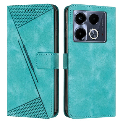 Teal leather-style folio phone case with textured flap and stitched card slot