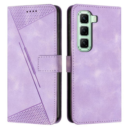 Purple leather phone case with lanyard, flip cover and camera cutout