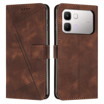 Brown leather folio phone case with card pocket and rear camera cutout