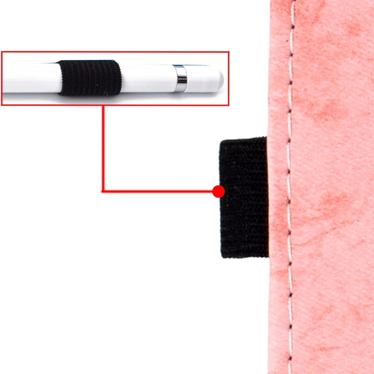 Close-up of anti-slip fabric strip on the tablet case inner cover